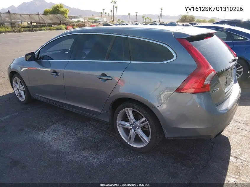 2016 Volvo V60 T5 Premier VIN: YV1612SK7G1310226 Lot: 45522258