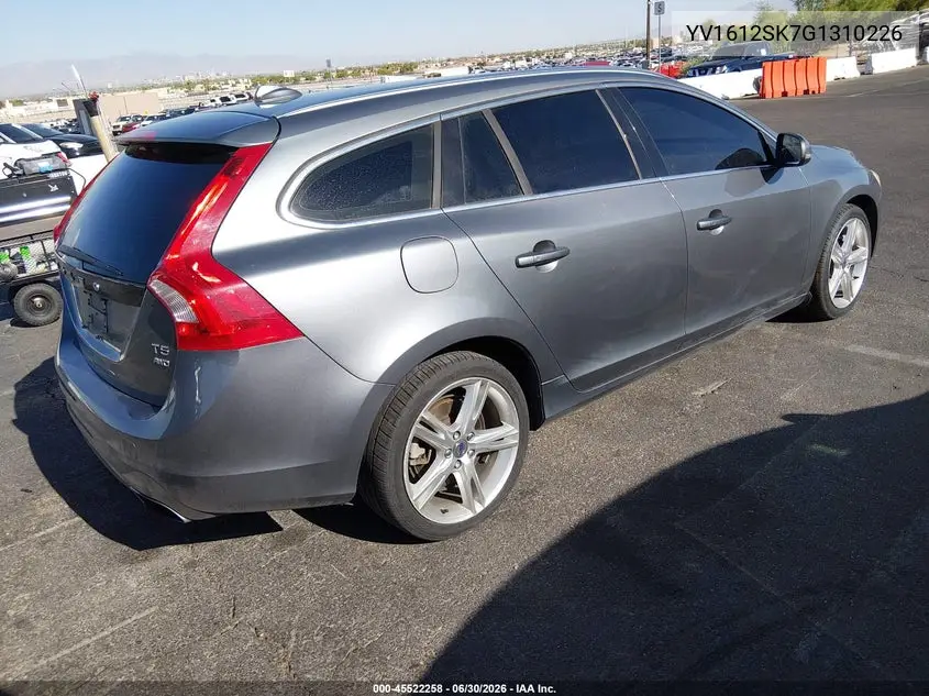 2016 Volvo V60 T5 Premier VIN: YV1612SK7G1310226 Lot: 45522258
