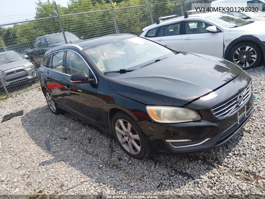 2016 Volvo V60 T5 Drive-E Premier VIN: YV140MEK9G1292930 Lot: 45595103