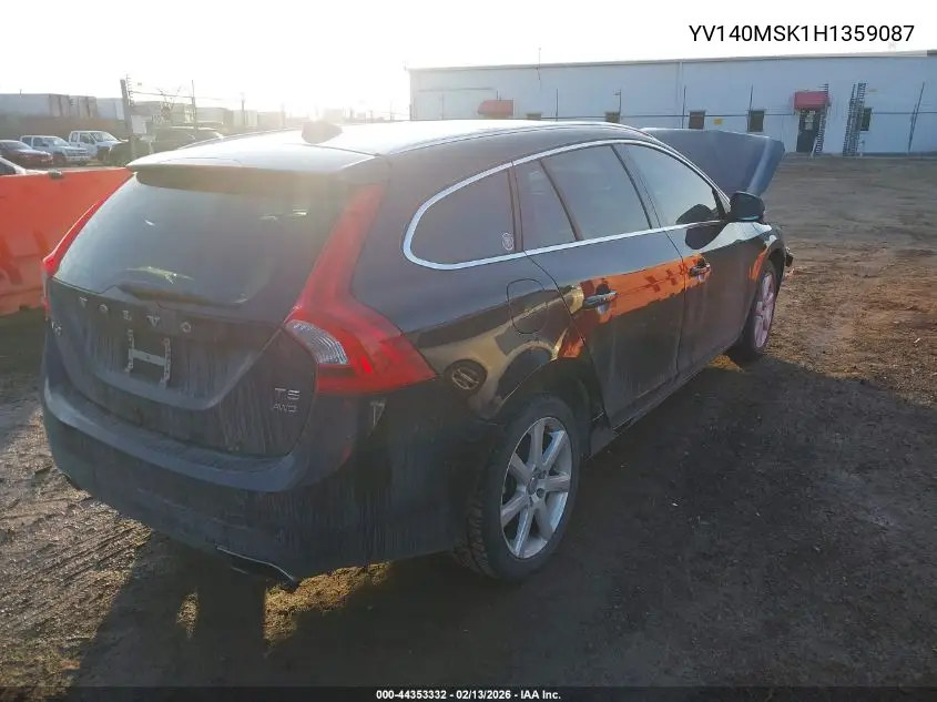 2017 Volvo V60 T5 Premier VIN: YV140MSK1H1359087 Lot: 44353332