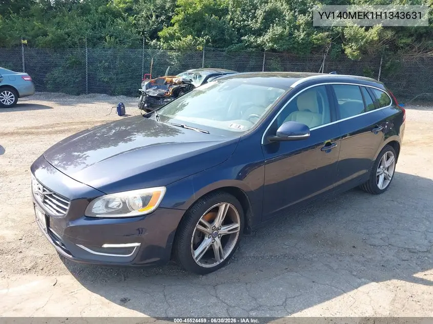 2017 Volvo V60 T5 Premier VIN: YV140MEK1H1343631 Lot: 45524459