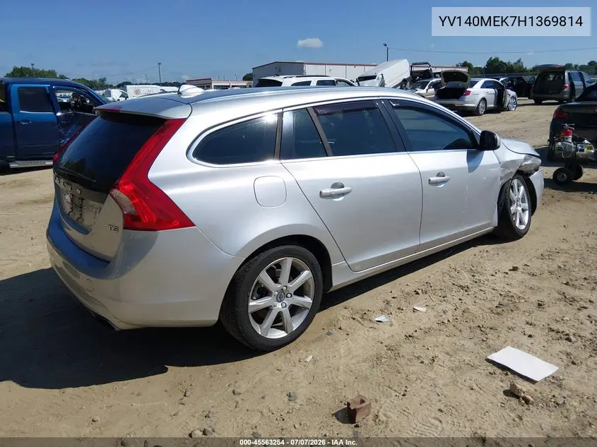 2017 Volvo V60 T5 Premier VIN: YV140MEK7H1369814 Lot: 45563254