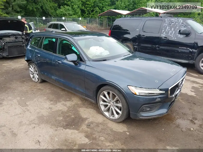 2020 Volvo V60 T5 Momentum VIN: YV1102EK6L2349709 Lot: 45174596