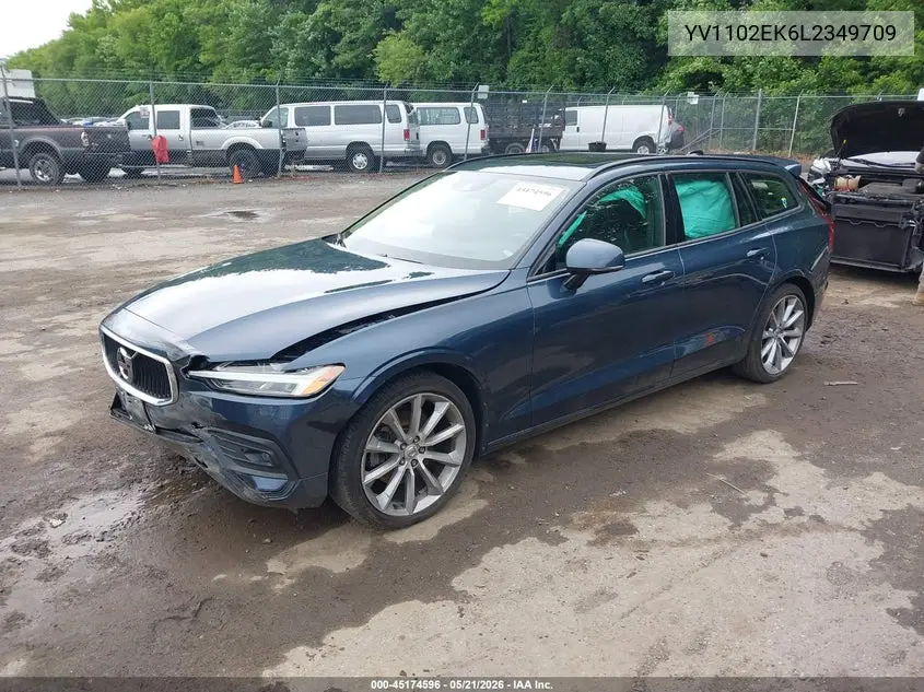 2020 Volvo V60 T5 Momentum VIN: YV1102EK6L2349709 Lot: 45174596