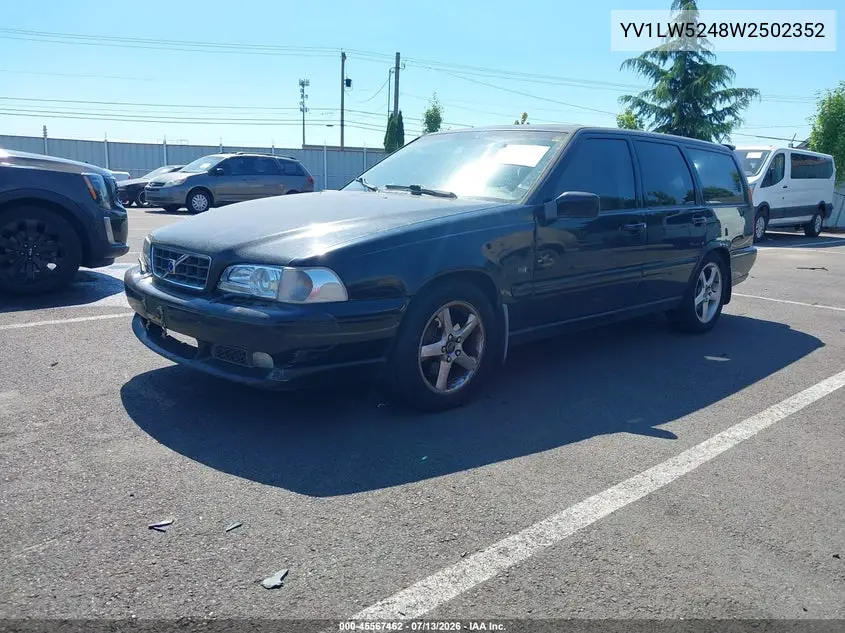 1998 Volvo V70 R VIN: YV1LW5248W2502352 Lot: 45567462