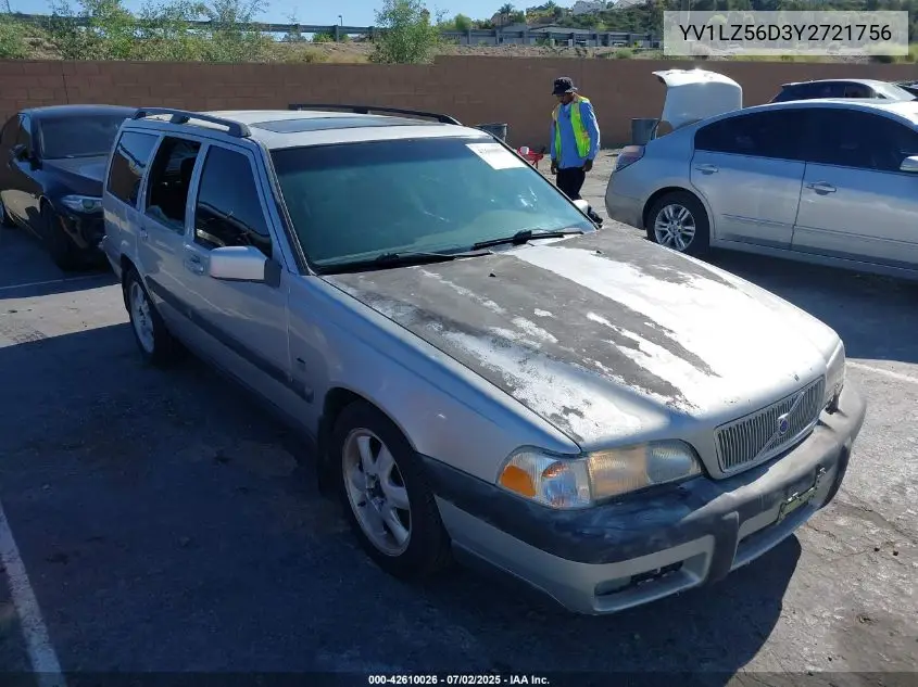 2000 Volvo V70 Xc/Xc Se VIN: YV1LZ56D3Y2721756 Lot: 42610026