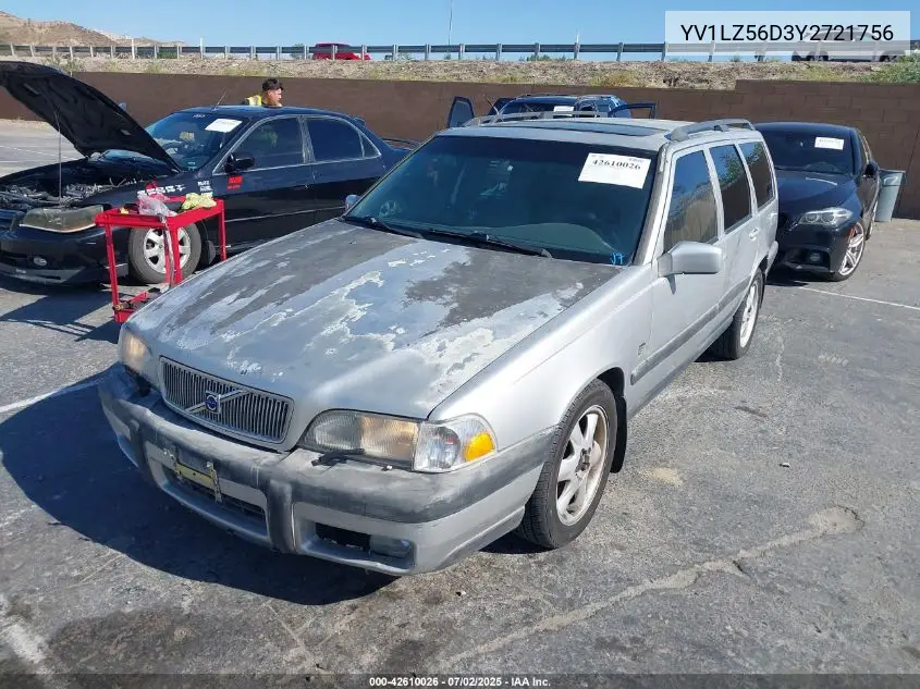 2000 Volvo V70 Xc/Xc Se VIN: YV1LZ56D3Y2721756 Lot: 42610026