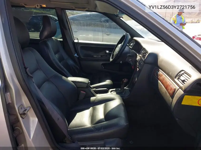 2000 Volvo V70 Xc/Xc Se VIN: YV1LZ56D3Y2721756 Lot: 42610026