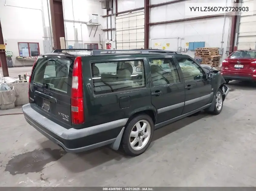 2000 Volvo V70 Xc/Xc Se VIN: YV1LZ56D7Y2720903 Lot: 43497001