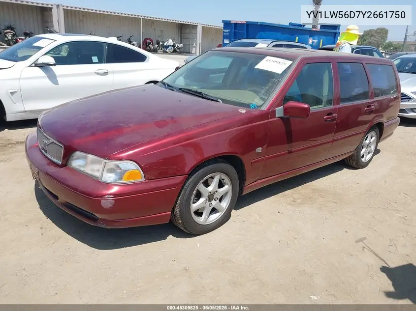 2000 Volvo V70 Glt VIN: YV1LW56D7Y2661750 Lot: 45309825