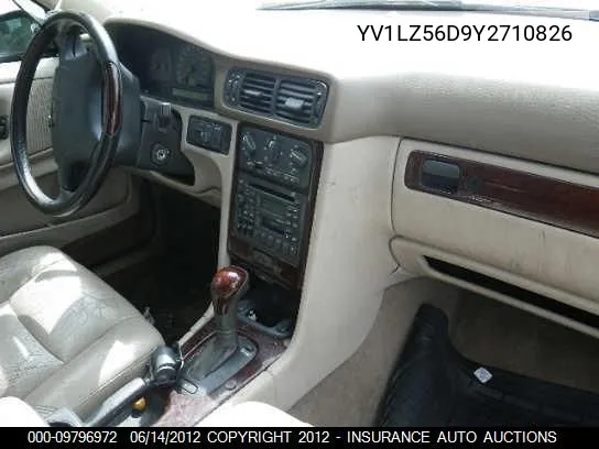 2000 Volvo V70 Xc Awd/Se VIN: YV1LZ56D9Y2710826 Lot: 9796972