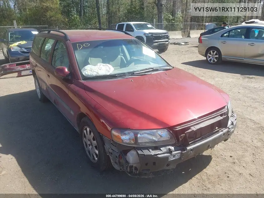 2001 Volvo V70 2.4 VIN: YV1SW61RX11129103 Lot: 44799698