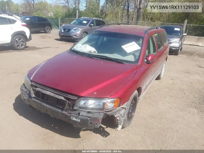2001 Volvo V70 2.4 VIN: YV1SW61RX11129103 Lot: 44799698
