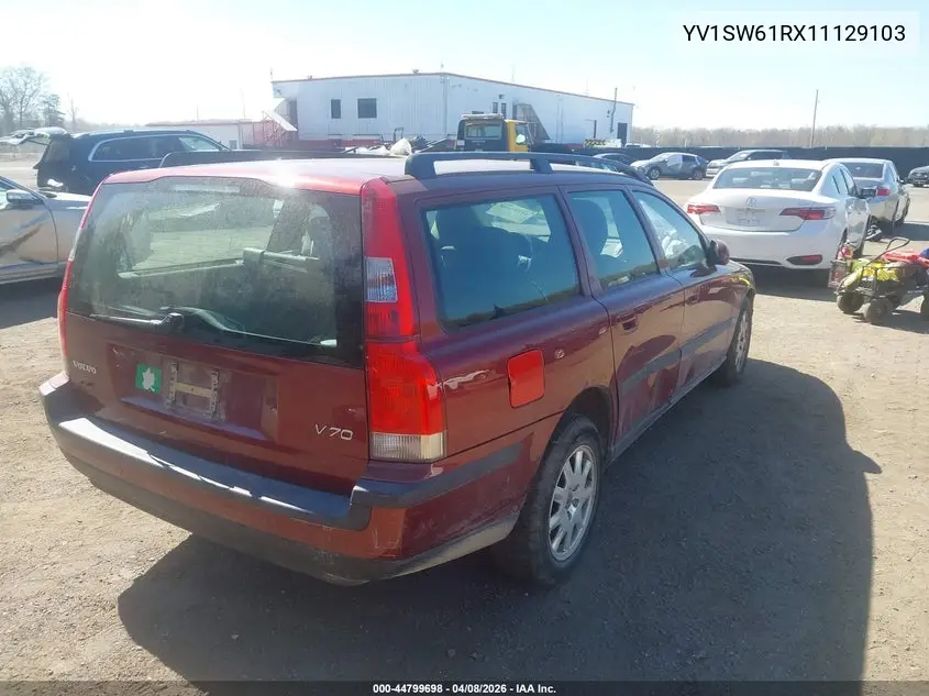 2001 Volvo V70 2.4 VIN: YV1SW61RX11129103 Lot: 44799698