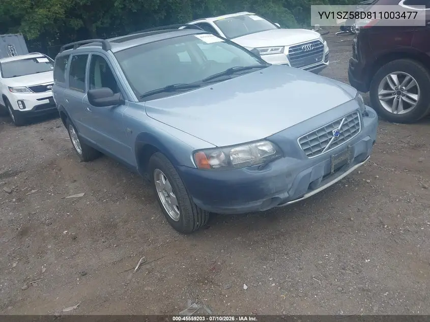 2001 Volvo V70 Xc VIN: YV1SZ58D811003477 Lot: 45559203