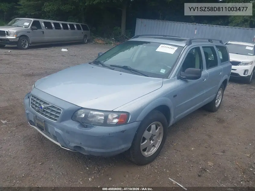 2001 Volvo V70 Xc VIN: YV1SZ58D811003477 Lot: 45559203