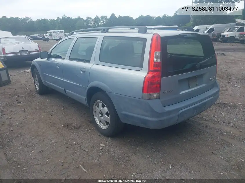 2001 Volvo V70 Xc VIN: YV1SZ58D811003477 Lot: 45559203