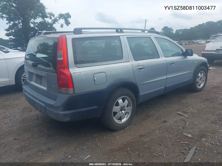 2001 Volvo V70 Xc VIN: YV1SZ58D811003477 Lot: 45559203