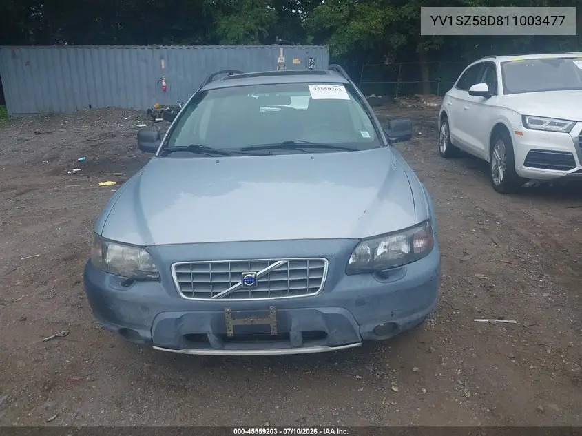 2001 Volvo V70 Xc VIN: YV1SZ58D811003477 Lot: 45559203