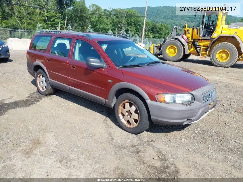 2001 Volvo V70 VIN: 2YV1SZ58D91104017 Lot: 45645022
