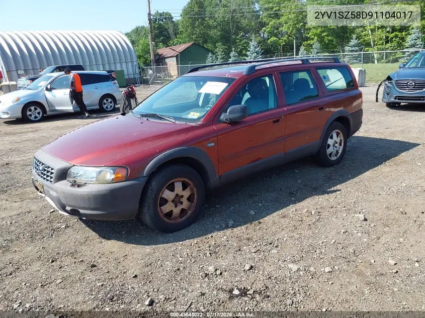 2001 Volvo V70 VIN: 2YV1SZ58D91104017 Lot: 45645022