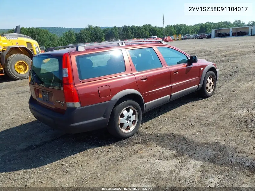 2001 Volvo V70 VIN: 2YV1SZ58D91104017 Lot: 45645022