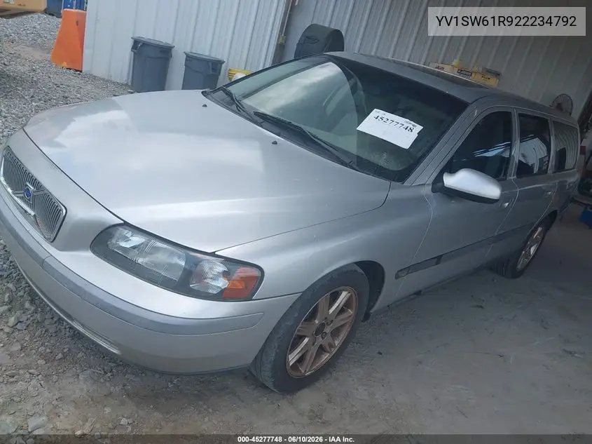 2002 Volvo V70 2.4 VIN: YV1SW61R922234792 Lot: 45277748