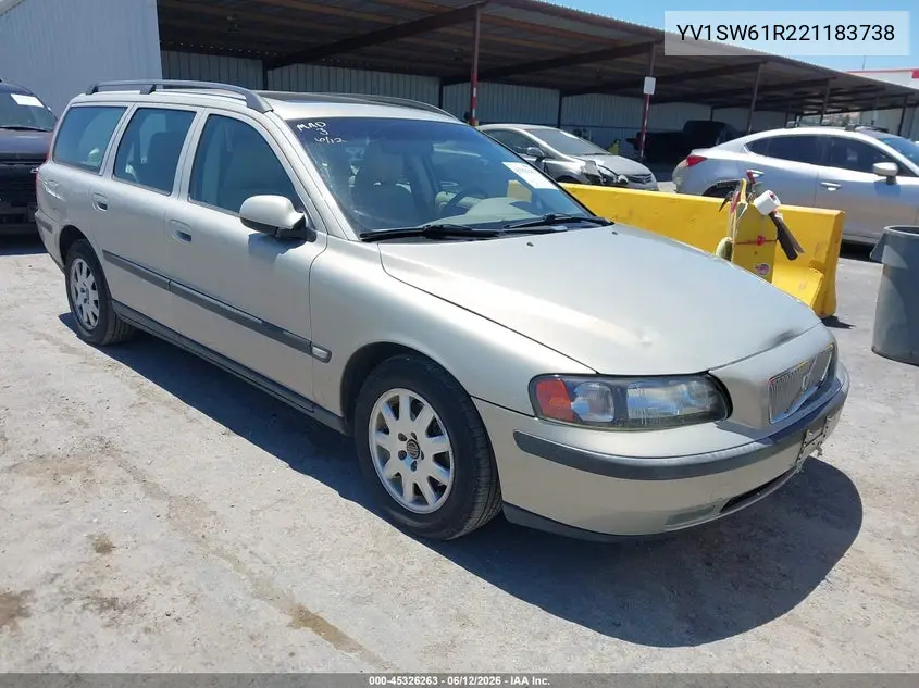 2002 Volvo V70 2.4 VIN: YV1SW61R221183738 Lot: 45326263