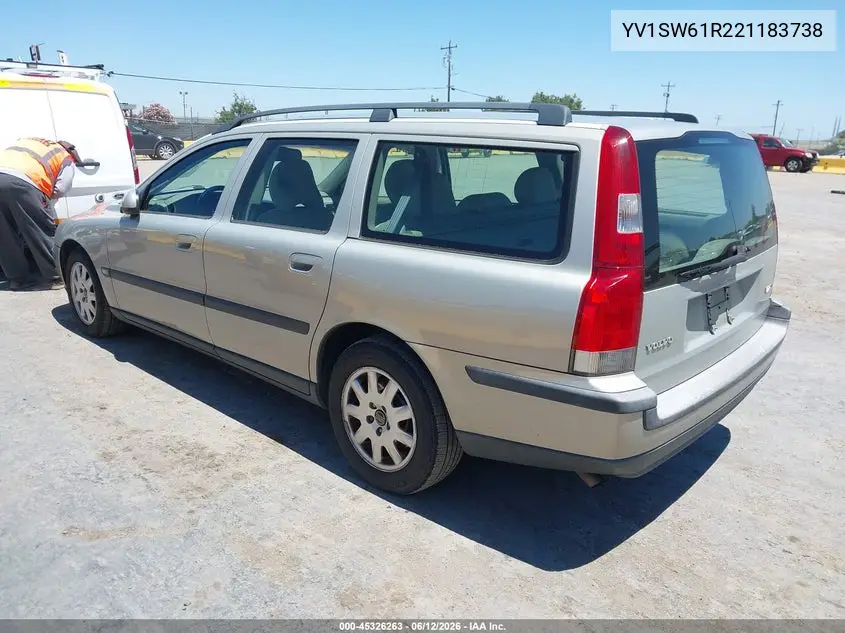 2002 Volvo V70 2.4 VIN: YV1SW61R221183738 Lot: 45326263