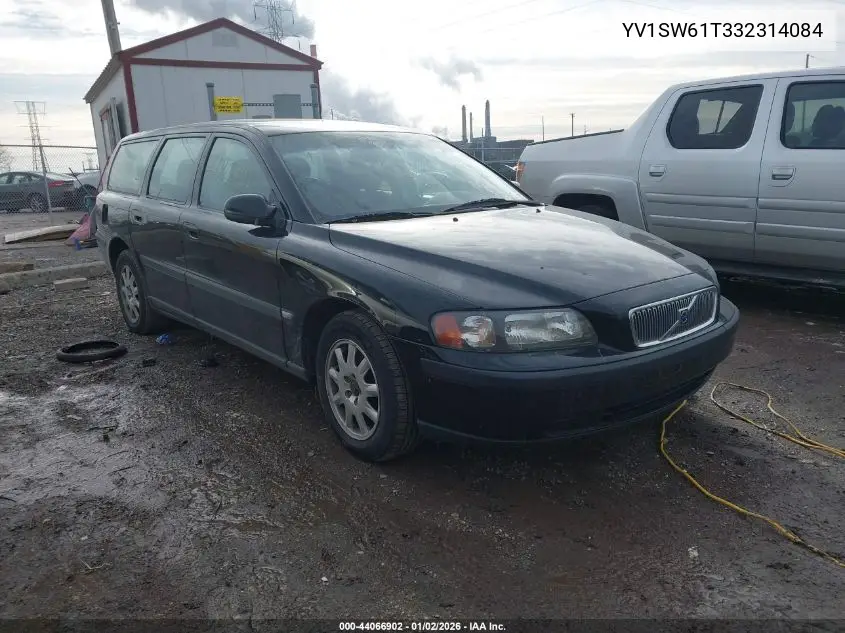 2003 Volvo V70 2.4 VIN: YV1SW61T332314084 Lot: 44066902