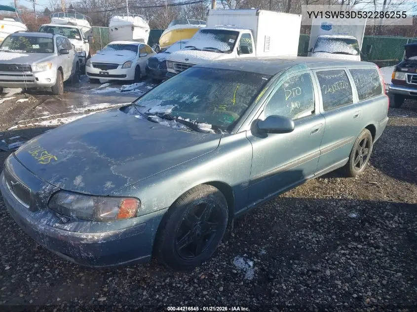 2003 Volvo V70 T5 VIN: YV1SW53D532286255 Lot: 44216545