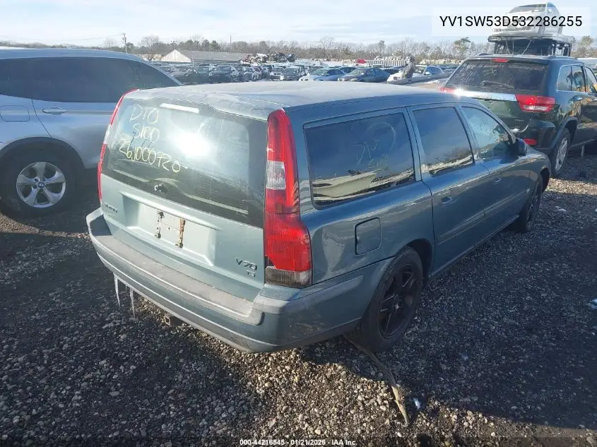 2003 Volvo V70 T5 VIN: YV1SW53D532286255 Lot: 44216545