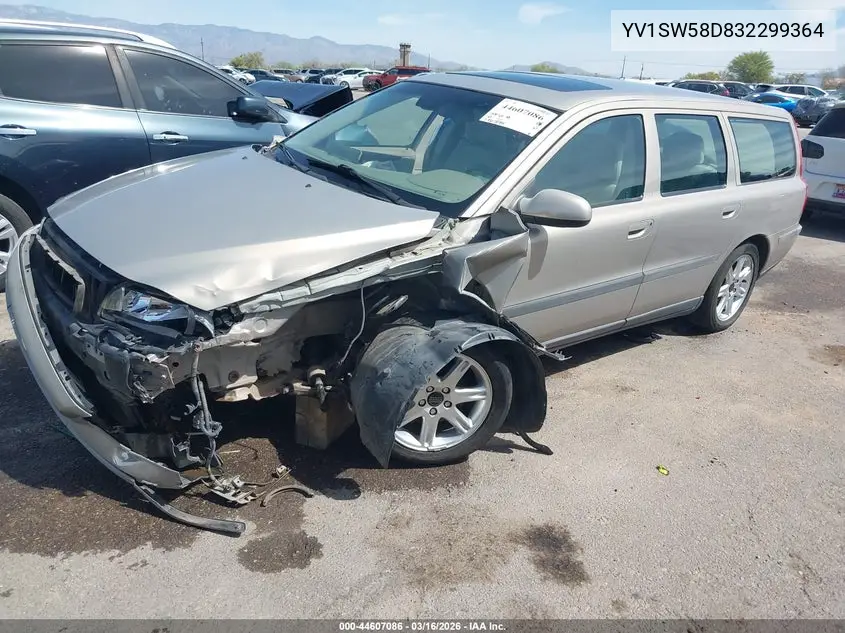 2003 Volvo V70 2.4T VIN: YV1SW58D832299364 Lot: 44607086