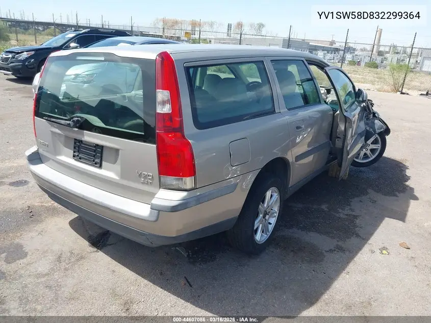 2003 Volvo V70 2.4T VIN: YV1SW58D832299364 Lot: 44607086