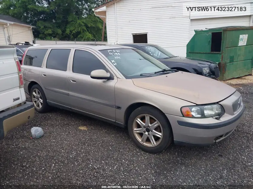 2003 Volvo V70 2.4 VIN: YV1SW61T432327183 Lot: 45169798