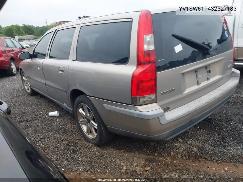 2003 Volvo V70 2.4 VIN: YV1SW61T432327183 Lot: 45169798