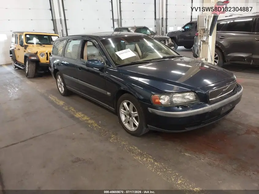 2003 Volvo V70 2.4L Turbo VIN: YV1SW58D132304887 Lot: 45655670