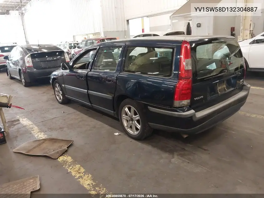 2003 Volvo V70 2.4L Turbo VIN: YV1SW58D132304887 Lot: 45655670