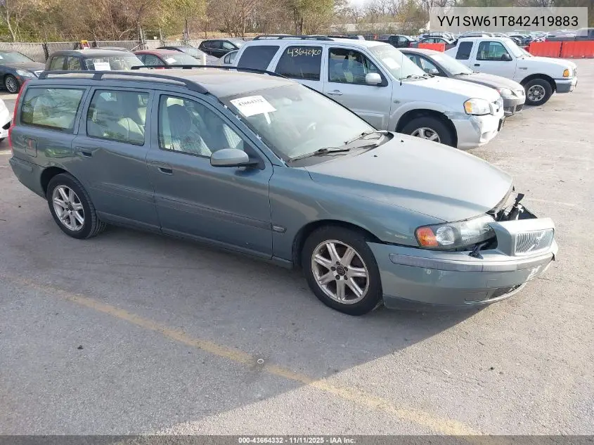 2004 Volvo V70 2.4 VIN: YV1SW61T842419883 Lot: 43664332