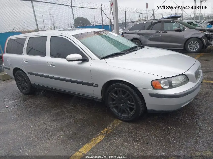 2004 Volvo V70 2.5T VIN: YV1SW59V542443106 Lot: 44399535