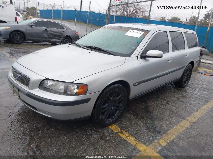 2004 Volvo V70 2.5T VIN: YV1SW59V542443106 Lot: 44399535