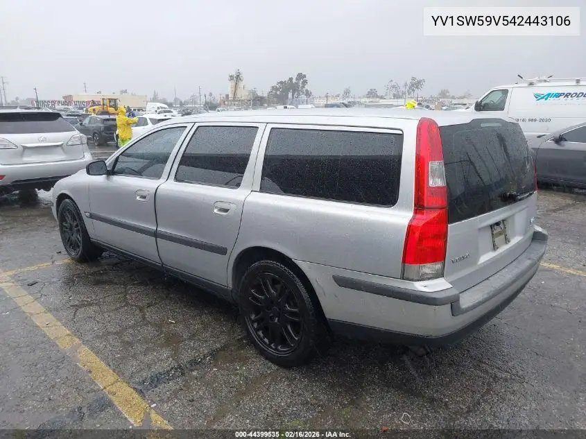 2004 Volvo V70 2.5T VIN: YV1SW59V542443106 Lot: 44399535