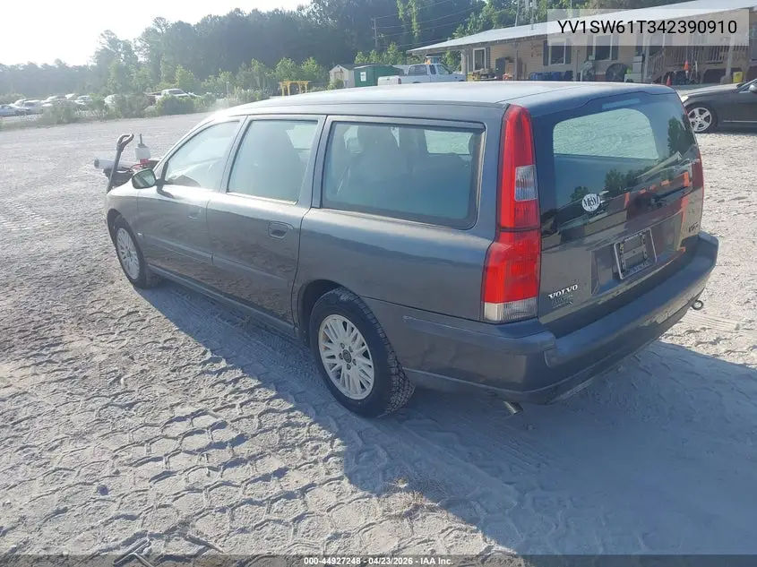 2004 Volvo V70 2.4 VIN: YV1SW61T342390910 Lot: 44927248