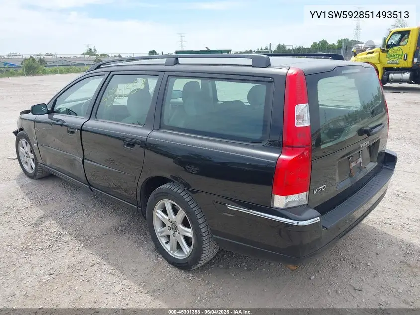 2005 Volvo V70 2.5T VIN: YV1SW592851493513 Lot: 45301358