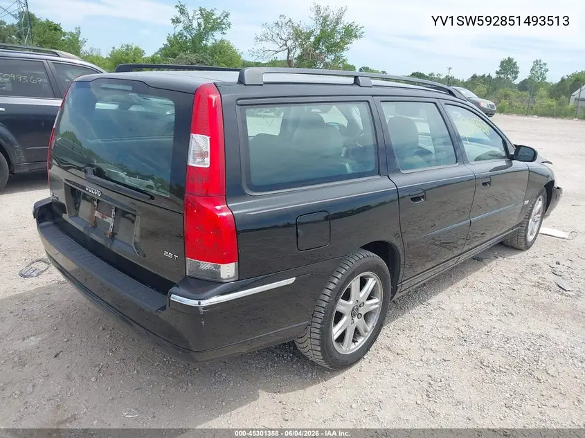 2005 Volvo V70 2.5T VIN: YV1SW592851493513 Lot: 45301358