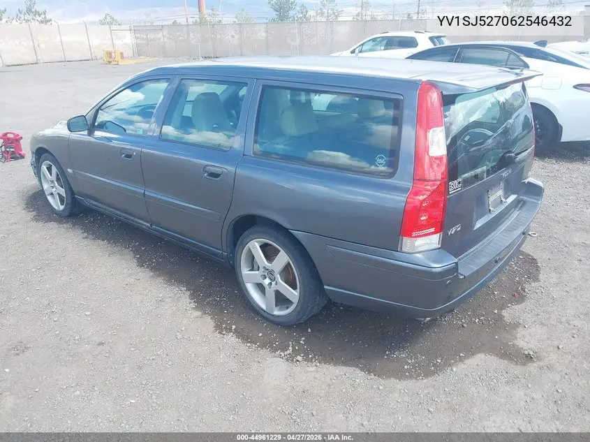 2006 Volvo V70 R VIN: YV1SJ527062546432 Lot: 44961229