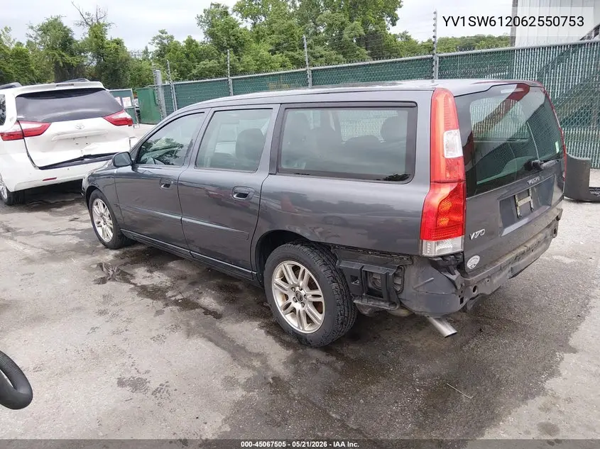 2006 Volvo V70 2.4 VIN: YV1SW612062550753 Lot: 45067505