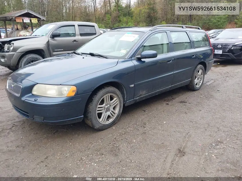 2006 Volvo V70 2.5T VIN: YV1SW592661534108 Lot: 45113230