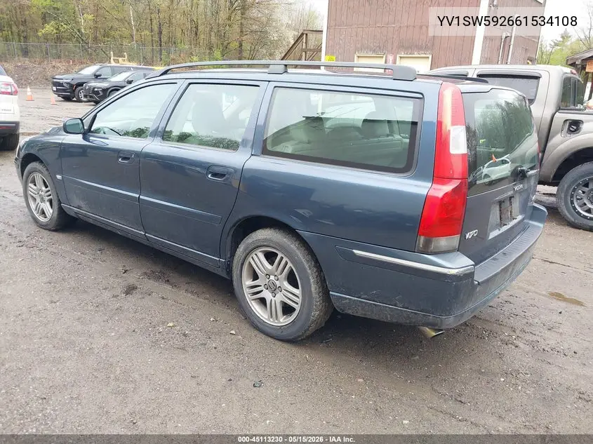 2006 Volvo V70 2.5T VIN: YV1SW592661534108 Lot: 45113230