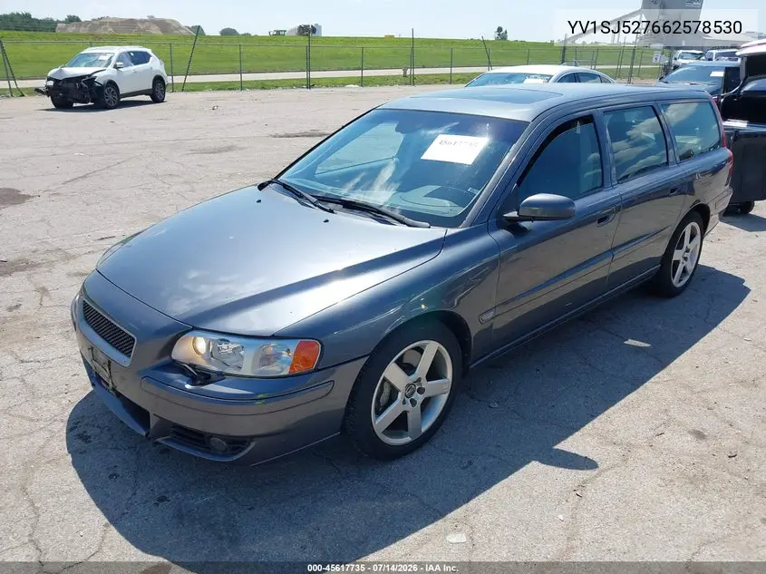 2006 Volvo V70 R VIN: YV1SJ527662578530 Lot: 45617735
